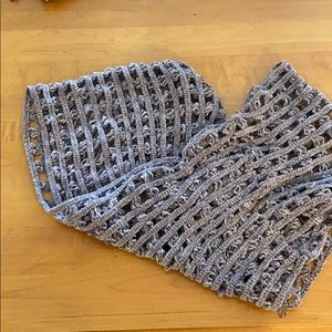 Boutique taupe chenille infinity knit scarf NWOT